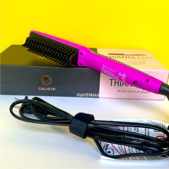 Calista TrianglPro Heated Detailer Brush Straightener Hair Styling Tool - Picture 6 of 12